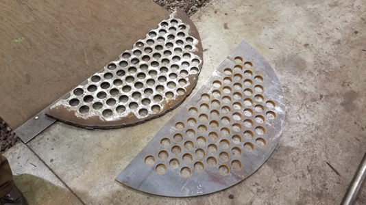 New and original lower half of the front flue sheet.